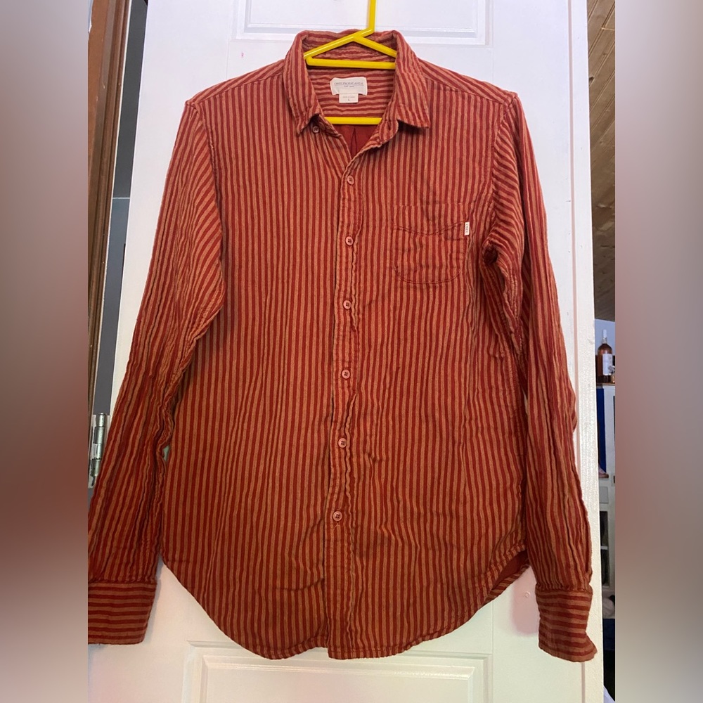 OBEY Propaganda Striped Long Sleeve Flannel